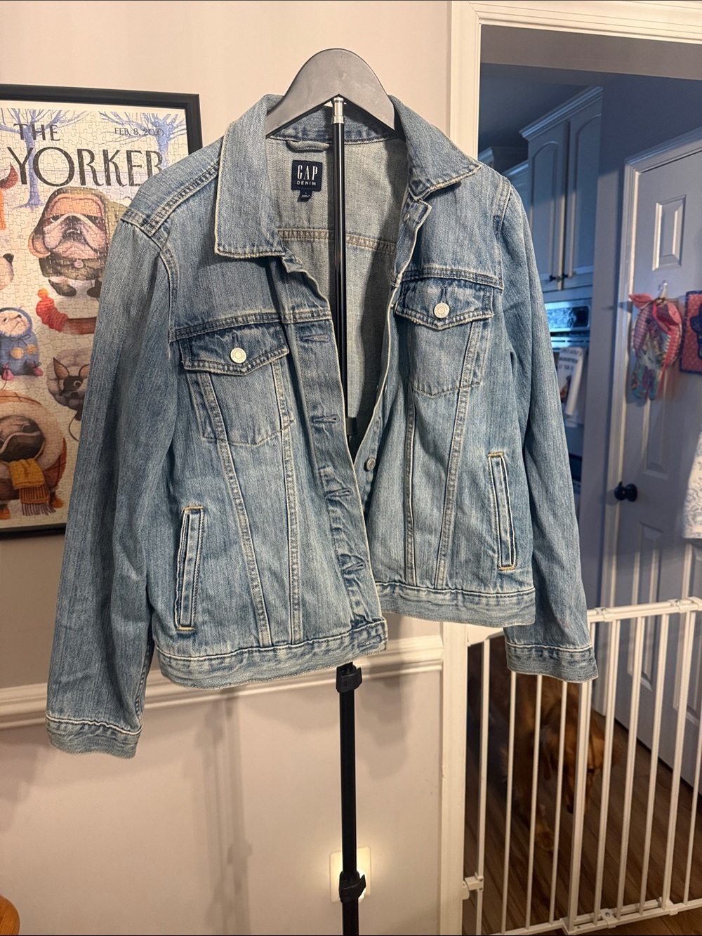 GAP Light Blue Denim Jacket - Washed Blue